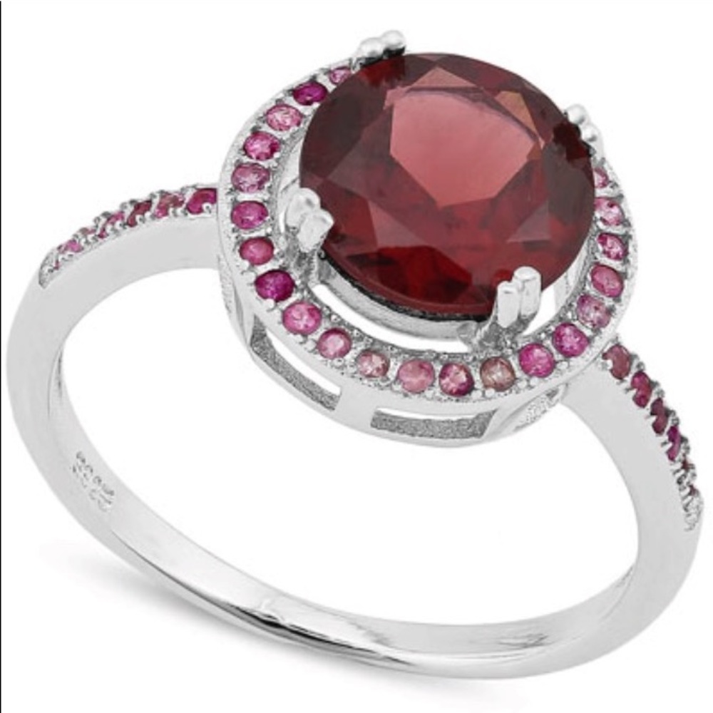 RARE Garnet and Pink Sapphire ring